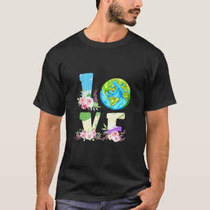 Love World Earth Day Environmental Save Earth Moth T-shirt