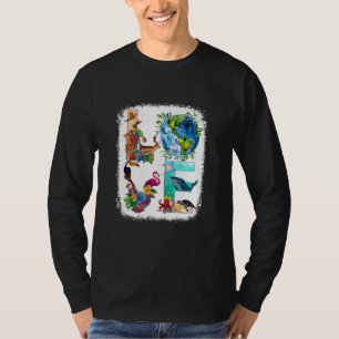 Love World Earth Day Planet Environmental Animal T-shirt
