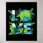 Love World - Milieubescherming Earth Day CL Poster (Voorkant)
