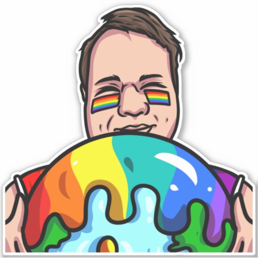 Love World Sticker (Voorkant)