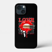 Love Worldwide Streetwear Lips mode Case-Mate iPhone Case (Achterkant)