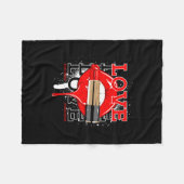 Love Worldwide Streetwear Lips mode Fleece Deken (Voorkant (Horizontaal))