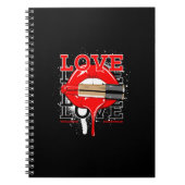 Love Worldwide Streetwear Lips  mode Notitieboek (Voorkant)