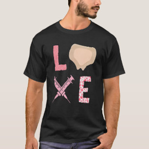 Love Wound Care Nurse Happy Valentines Day Ostomy T-shirt