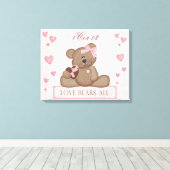Love Wrapped Canvas Afdruk (Insitu (Houten vloer))