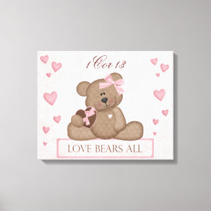 Love Wrapped Canvas Afdruk