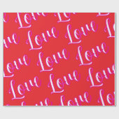 "Love" Wrapping Paper Cadeaupapier (Vlak)