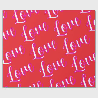 "Love" Wrapping Paper Cadeaupapier