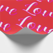 "Love" Wrapping Paper Cadeaupapier (Hoek)