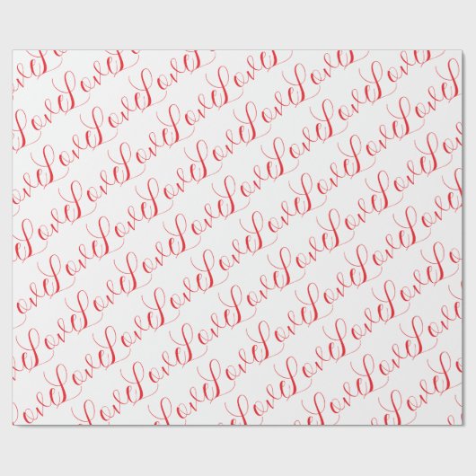 Love Wrapping Paper Cadeaupapier (Vlak)
