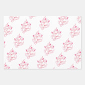 LOVE Wrapping Paper Flat Sheet Set van 3 (Voorkant 2)