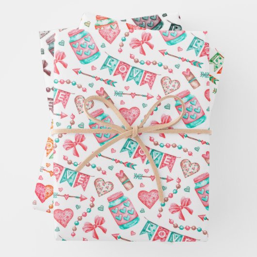 Love Wrapping Papier 3 vellen (In situ)