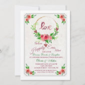 Love Wreath Invitation Kaart (Voorkant)