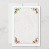 Love Wreath Invitation Kaart (Achterkant)