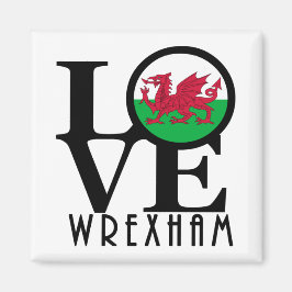 LOVE Wrexham Wales Magneet