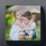 LOVE Writing Custom Lijst Fotoplaat<br><div class="desc">Pas je gewoon aan met jouw tekst en foto's en creëer een cadeautje voor jezelf of iemand van wie je houdt! De achtergrondkleur kan in om het even welke kleur van uw keus worden veranderd!</div>