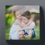 LOVE Writing Custom Lijst Fotoplaat<br><div class="desc">Pas je gewoon aan met jouw tekst en foto's en creëer een cadeautje voor jezelf of iemand van wie je houdt! De achtergrondkleur kan in om het even welke kleur van uw keus worden veranderd!</div>