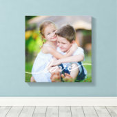 LOVE Writing Custom Photo Canvas Afdruk (Insitu (Houten vloer))