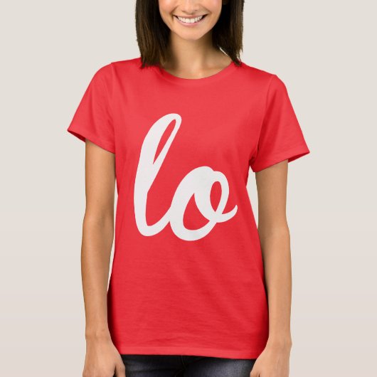 LOVE WRITING LINKS - WIT -.png T-shirt (Voorkant)