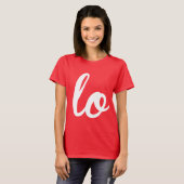 LOVE WRITING LINKS - WIT -.png T-shirt (Voorkant volledig)