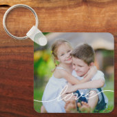 Love Writing Personalized Photo Sleutelhanger (Voorkant)