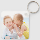 Love Writing Personalized Photo Sleutelhanger (Achterkant)