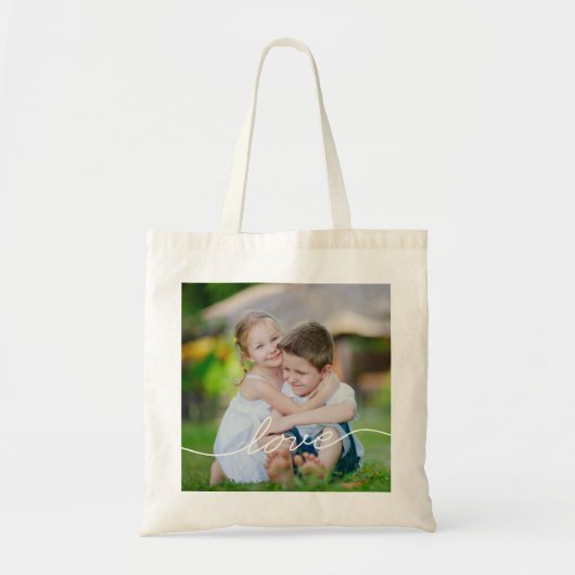 Love Writing Personalized Tote Bag (Voorkant)