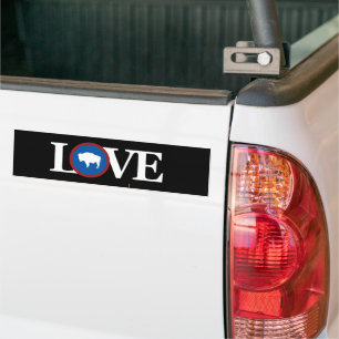LOVE Wyoming Bumpersticker