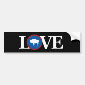 LOVE Wyoming Bumpersticker (Voorkant)