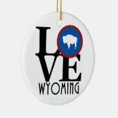 LOVE Wyoming Keramisch Ornament (Rechts)
