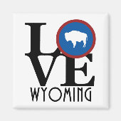 LOVE Wyoming Magneet (Voorkant)