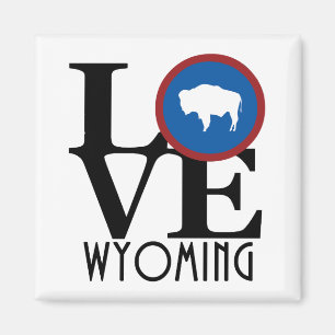LOVE Wyoming Magneet