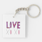 Love XO XO Sleutelhanger (Achterkant)