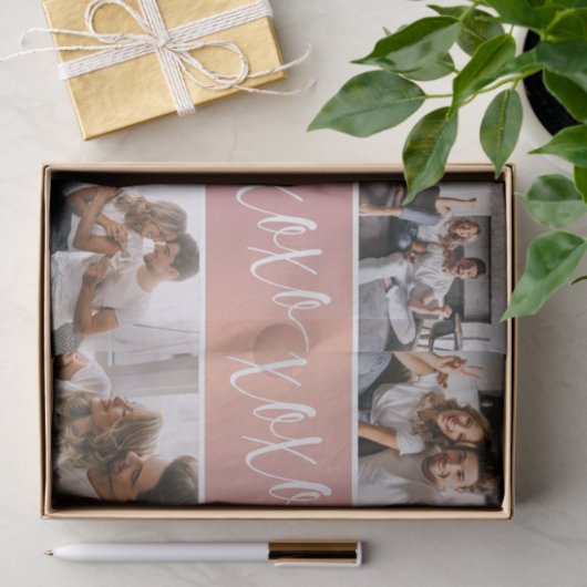 Love XOXO Valentijns Photo Collage Tissuepapier (Geschenk)