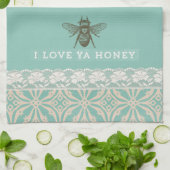Love Ya Honey  Kitchen Towel Theedoek (Gevouwen)