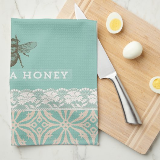 Love Ya Honey  Kitchen Towel Theedoek (Quarter Fold)