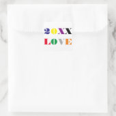 Love Year - Square Sticker (Tas)