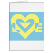 Love Yellow on Blue (Voorkant)