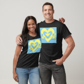 Love Yellow on Blue T-shirt (Unisex)