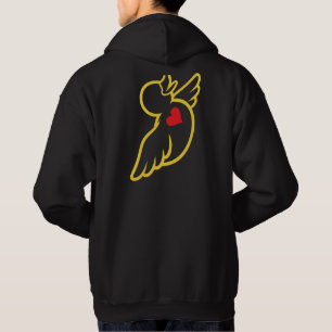 Love Yeshua Love People Eend Hoodie - Geel