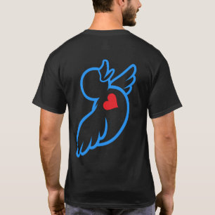 Love Yeshua Love People Eend T-Shirt - Blauw