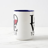 LOVE Yoakum Texas 15oz Tweekleurige Koffiemok (Center)