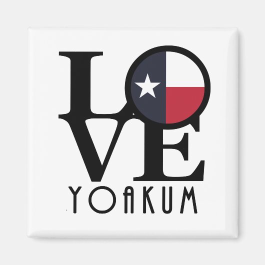 LOVE Yoakum Texas Magneet (Voorkant)