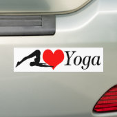 Love Yoga Bumper Bumpersticker (Op auto)
