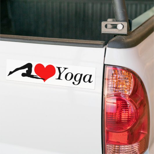 Love Yoga Bumper Bumpersticker (Op Truck)