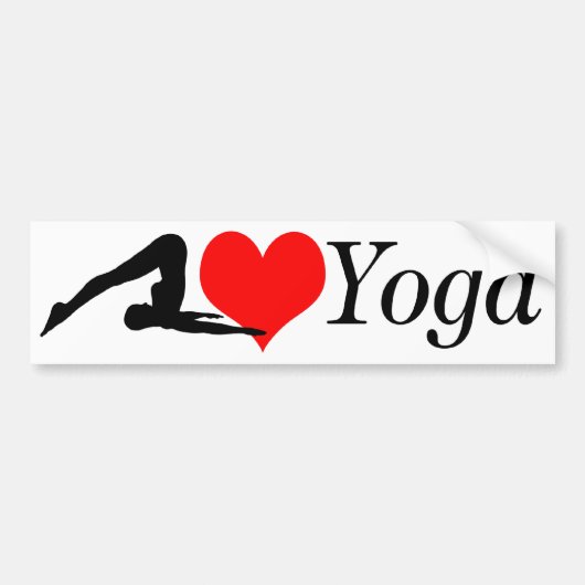 Love Yoga Bumper Bumpersticker (Voorkant)
