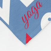 Love yoga fleece deken (Hoek)