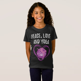 Love Yoga Gift for Yogis Peace, Love and Yoga Gift T-shirt