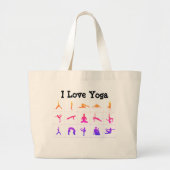 Love Yoga Grote Tote Bag (Voorkant)