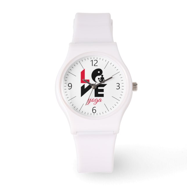 Love yoga horloge (Voorkant)